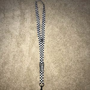 NWOT Vans checkered lanyard